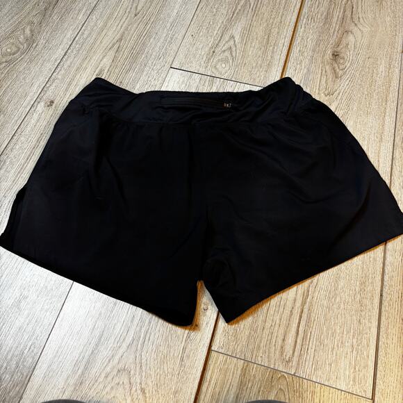 Nike Activewear Shorts Drawstring Waist Black Running Gym Medium - Picture 2 of 6